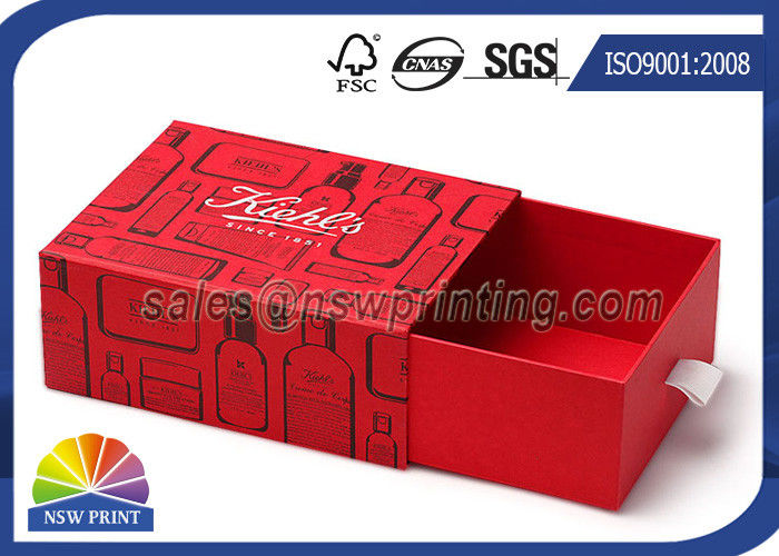 Customized Rigid Paper Drawer Box for Hair Treatments / Body Soap / Lip Balm Kit