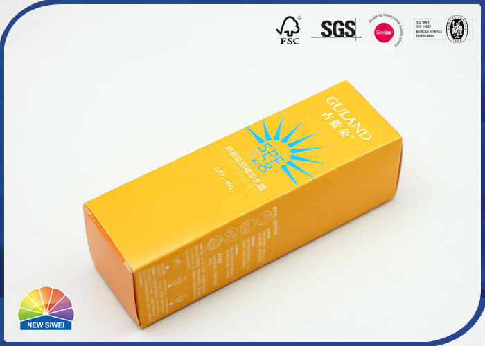 Reverse Tuck End Folding Carton Box Cosmetic Package Corrugated Tray Inserts