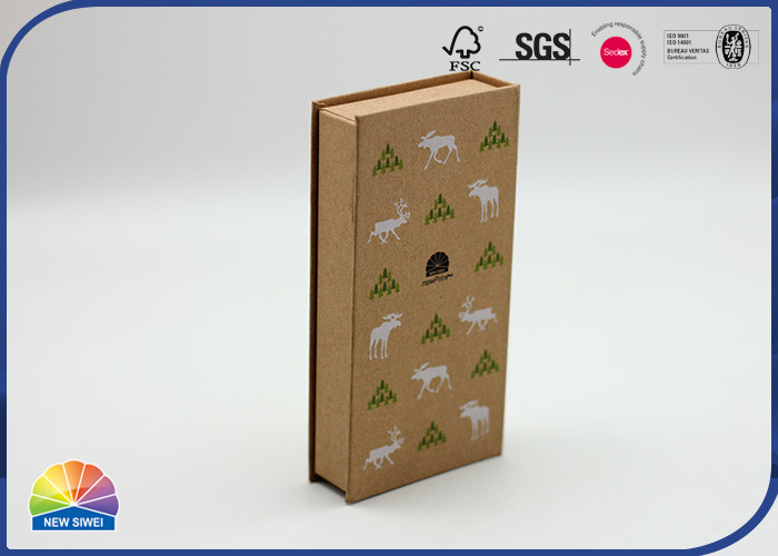Red Color Hinged Lid Gift Box New Year Gift Paper Packaging Custom Printed