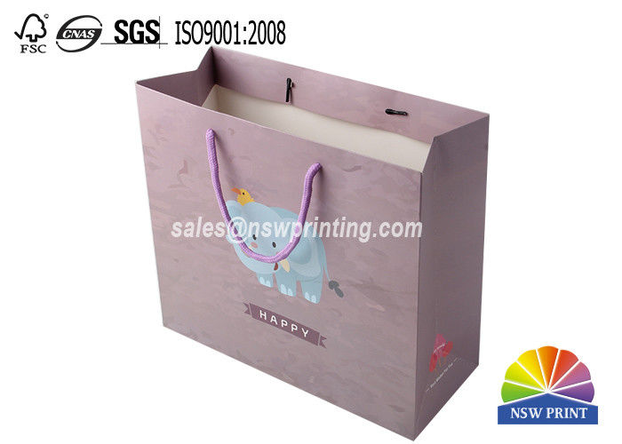 Reinforced Fold - Over Top And Cardboard Bottom Insert Party Shopping Gift Paper Bags