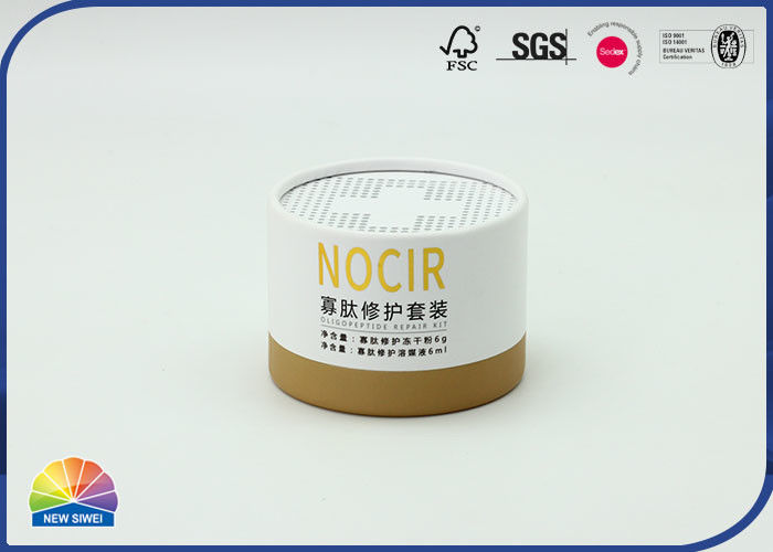 Gold Stamping Cardboard Tube Packaging Boxes With Custom Inserts