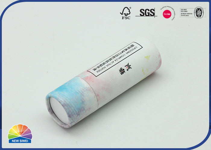 4c Print Lip Balm Paper Tube Box For Cosmetic Packaging