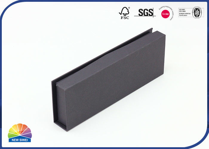 Black Printing Custom Shape Cardboard Paper Box Hinge Lid Box