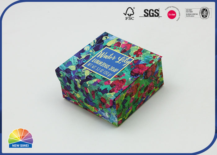 Luxurious Soap Packaging Hinged Lid Gift Box Custom Print