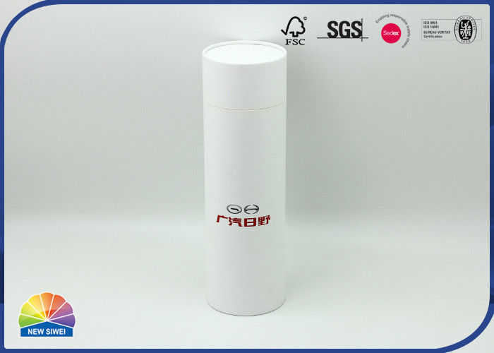 Matte Print Rigid White Cardboard Paper Tube For Tennis Balls