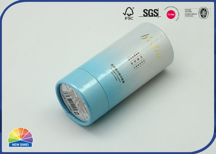 Uv 4c Print 182gsm Silver Paper Packaging Tube For Essential Oil