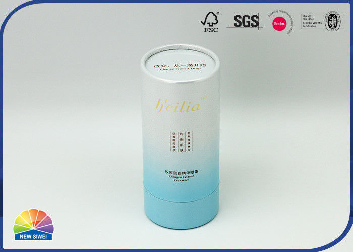 Eye Cream Printed Silver Paper Packaging Tube EVA Bottom Support