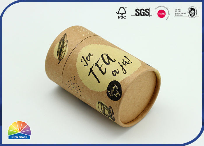 UV Print Cylinder Cardboard Tubes Packaging Matte Varnishing