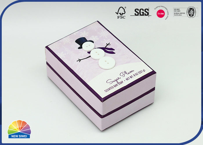 Custom Printed Cardboard Rigid Shoulder Box Soap Packaging