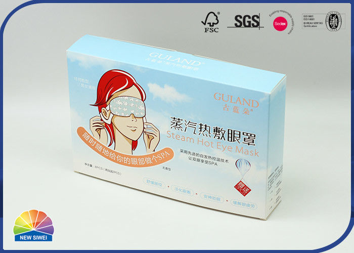 Reserve UV Folding Carton Box Pack Eye Mask Glossy Lamination