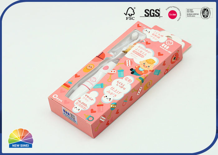 Toothbrush Packaging Folding Retail Hanging Box Biodegradable