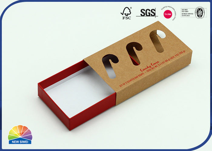 Kraft Paperboard FSC Drawer Packaging Sliding Paper Box