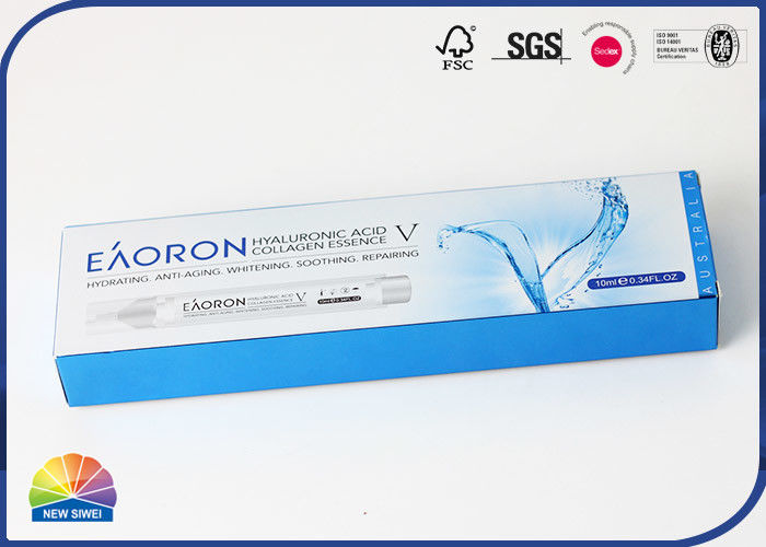 382gsm Silver Paper Folding Carton Box Rectangle UV Print Embossing Finish