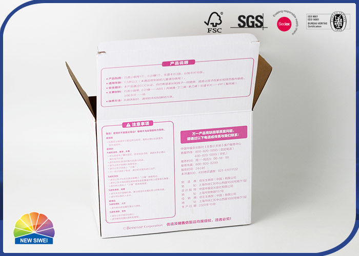 Folding E Flute Corrugated Packaging Box 4c Printed Corrugated Paperboard Boxes