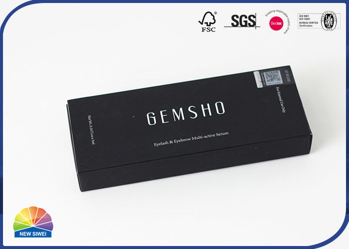 1c Print Pen Packaging Hinged Paper Box With Flocking PE Foam