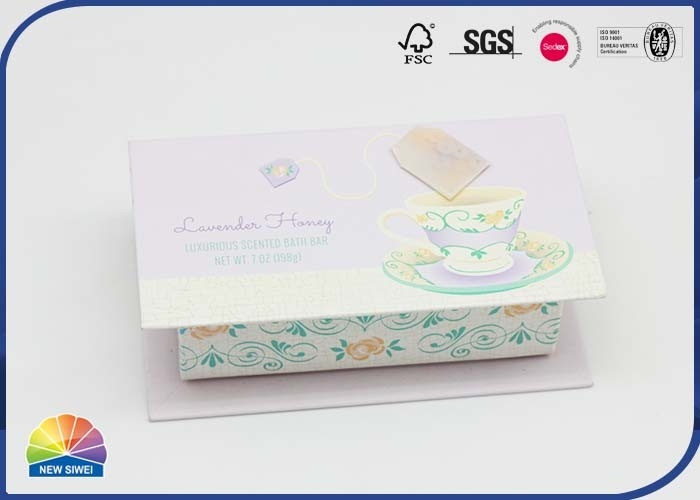 1200gsm Cardboard Tea Gift Box Hinged Lid Gift Box With CMYK Printing