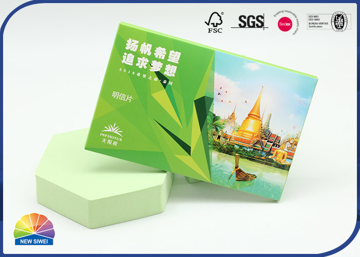 Postcard Folding Carton Box Print Envelope Shape Paper Box