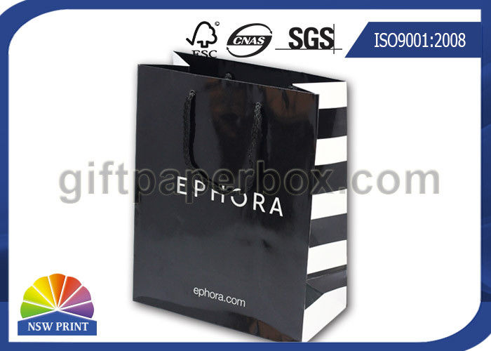 Logo Printing Custom Printed Paper Shopping Bags for Shoes / Garment / Gift Packaging