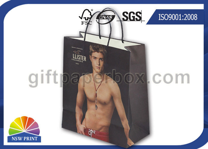 Printing Custom Paper Shopping Bags With Paper Twisted Handle Customized Shopping Bag