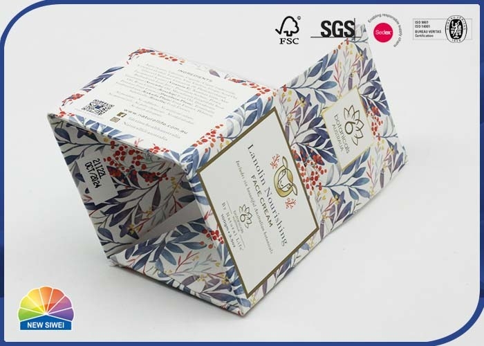 CMYK colorful printed 350gsm Folding Paper Box Face Cream package !