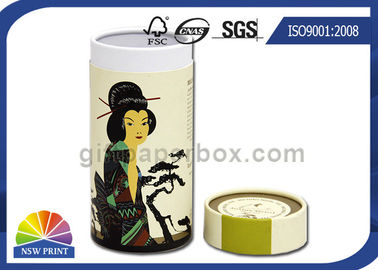 Food Grade Paper Cardboard Tube Packaging / Round Cylinder Packaging Box for Tea