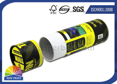 Sport Products Custom Paper Tube Packaging With Full Color Printing / Laminated