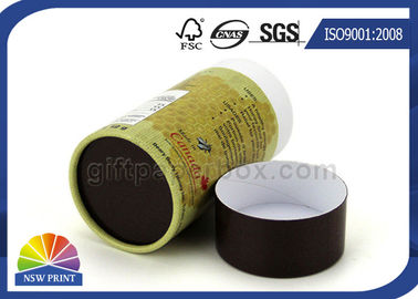 Recyclable Honey Bottle Paper Packaging Tube Cylindrical Paper Cans Packaging