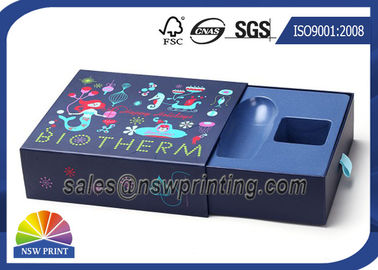 Rectangle Rigid Drawer Paper Box Chipboard Slide Box Packaging For Cosmetics