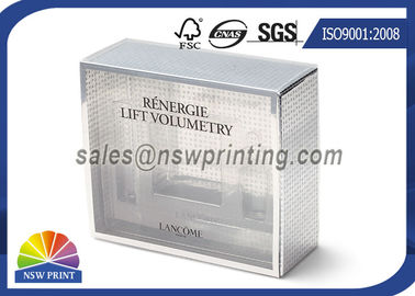 Serum , Cream , Treatments Packaging Rigid Gift Box With Transparent PVC / PET Sleeve