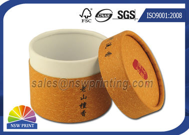 Customized Cylinder Paper Packaging Tube , Food Grade Round Paper Tube Containers
