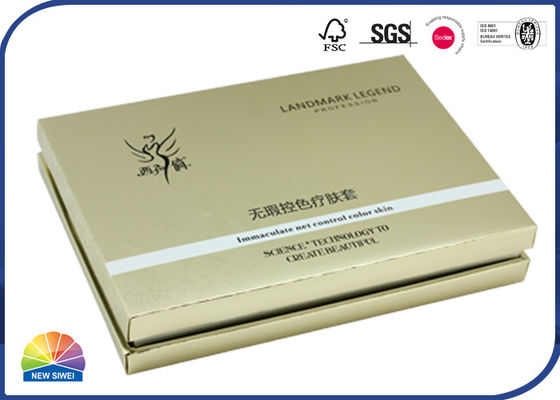 Gold Foil Paper 3 Piece Setup Rigid Shoulder Box