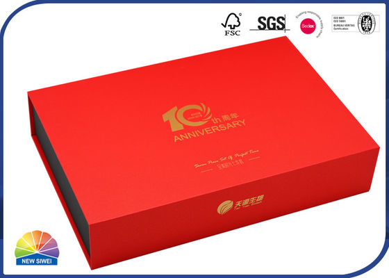 ISO Book Style Cardboard Flip Top Magnetic Gift Box