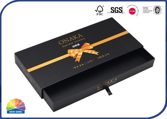 Hot Stamping 4c Print Cardboard Sliding Drawer Paper Box