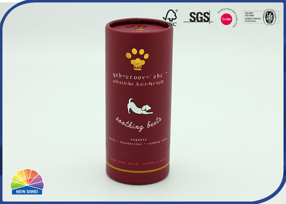 Aluminum Foil Pet Food Packaging Food Use Paper Cylinder Tube
