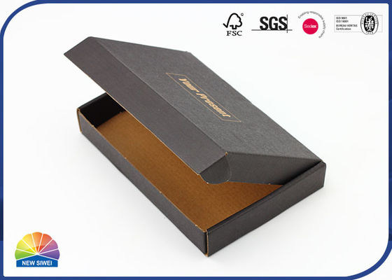 Custom Logo Black Print E-Flute Corrugated Mailer Box