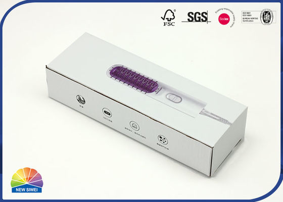 Rectangle E Flute Corrugated Boxes For Hair Curler Straightener