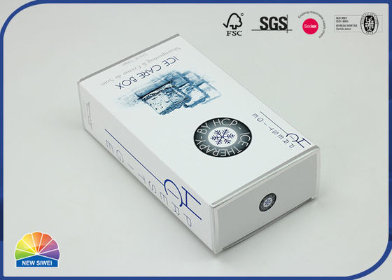 CMYK Print C1S Cardboard Folding Carton Box Silver Foil Stamping