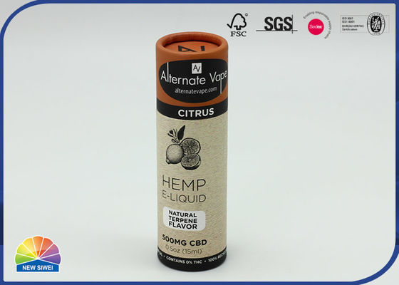 4c Printed Art Paper Cardboard Tube Essential Oil Bottle Packaging