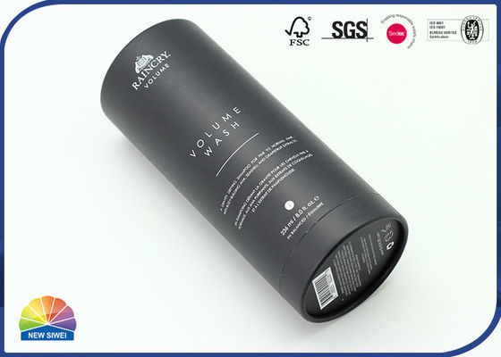 Embossing C2S Paper Tube Container Shampoo Packaging