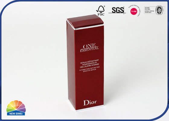 CMYK Skincream Paperboard Packaging Box Foil Stamping UV Coating