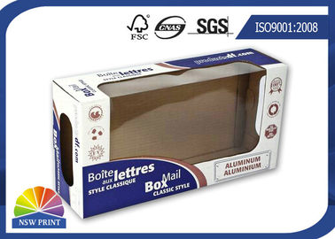 Matte Lamination Printed Paper Corrugated Mailer Box With Clear Product Display Windows
