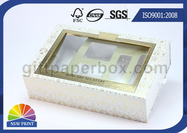 Window Drawer Paper Box With Blister Tray , Environmentally Friendly